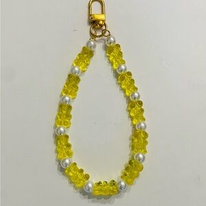 Handmade Yellow Gummy Bear Bag Charm | Gummy Bear Keychain